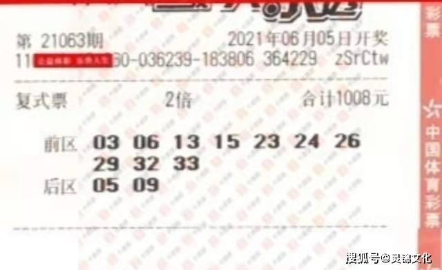 21063期大乐透开奖结果